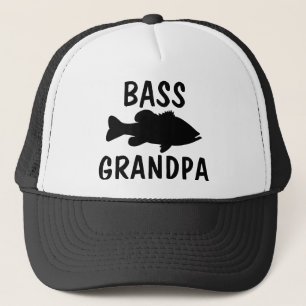 Gorra De Camionero Plantilla de la pesca de perca americana