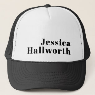 Gorra De Camionero Plantilla de nombre o negocio minimalista moderna