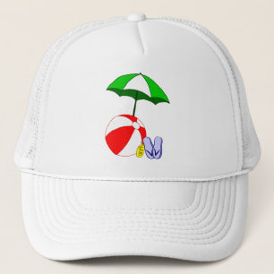 Gorra De Camionero Plantilla de paraguas de la piscina de bolas de pl