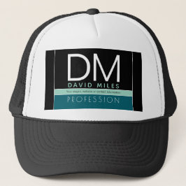 Gorra De Camionero Plantilla empresarial moderna | Personalizable Tod