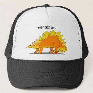 Gorra De Camionero Plantilla linda del dibujo animado del dinosaurio