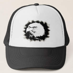Gorra De Camionero Plantilla moderna de arte pop de cabeza de águila 