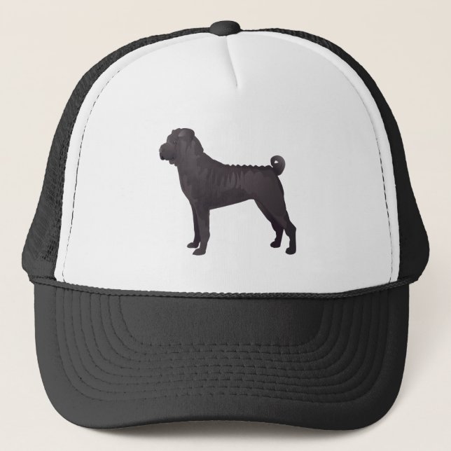 Gorra De Camionero Plantillas de diseño básico de Shar Pei (Anverso)