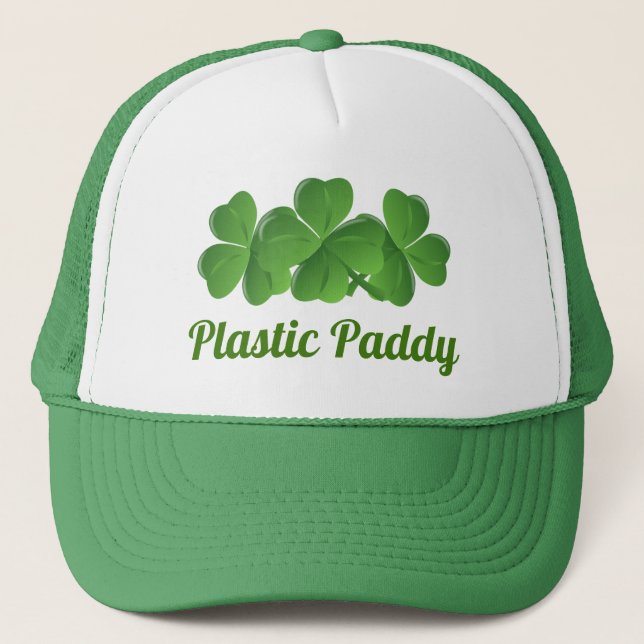 Gorra De Camionero Plástico irlandés Paddy (Anverso)