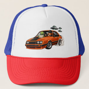 Gorra De Camionero Platos Voladores Alienígenas y Coches Rápidos