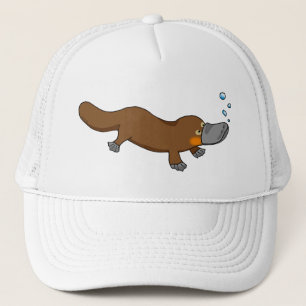 Gorra De Camionero Platypus pato-cargado en cuenta natación linda