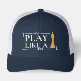 Gorra De Camionero Play Like a King – Power Strategy Quote - Style B