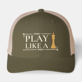 Gorra De Camionero Play Like a King – Power Strategy Quote - Style B