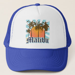 Gorra De Camionero Playa California CA de Malibu