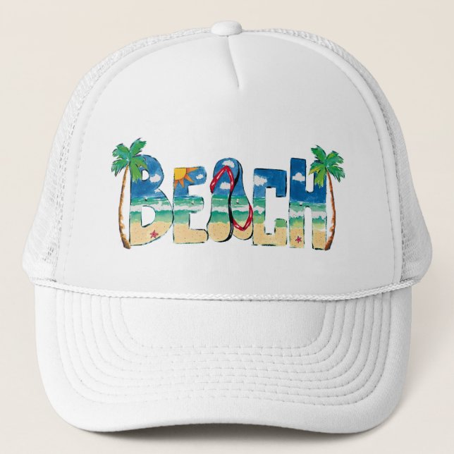Gorra De Camionero Playa-D3ia (Anverso)