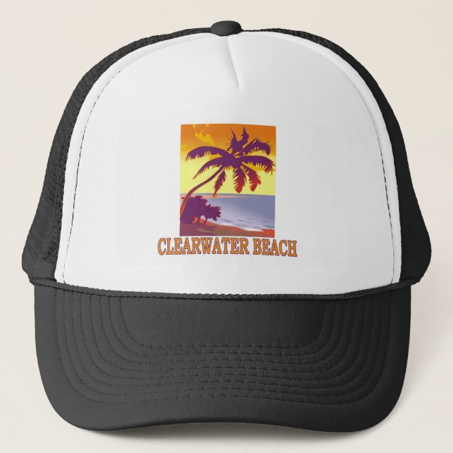 Gorra De Camionero Playa de Clearwater, la Florida (Anverso)
