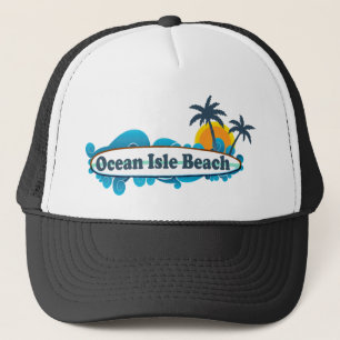 Gorra De Camionero Playa de la isla del océano