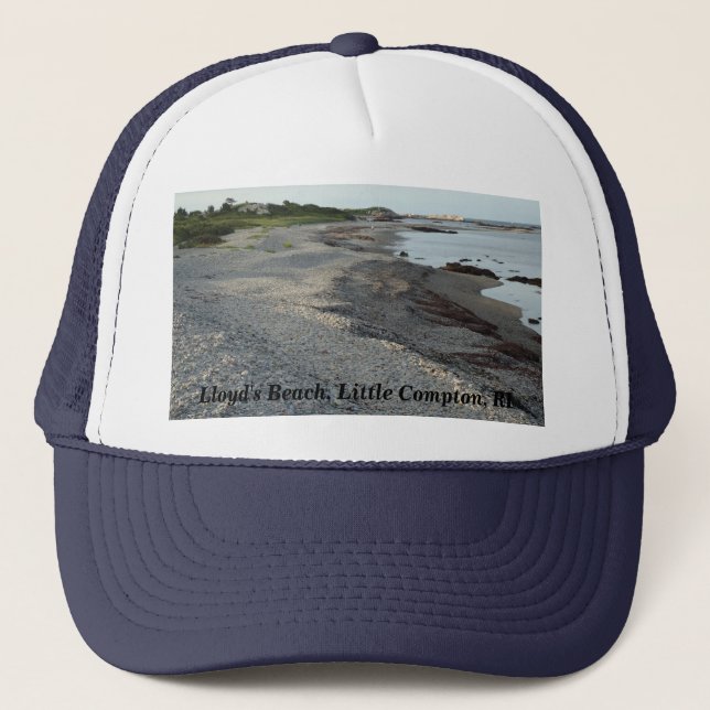 Gorra De Camionero Playa de Lloyd's, Little Compton, Isla Rhode (Anverso)