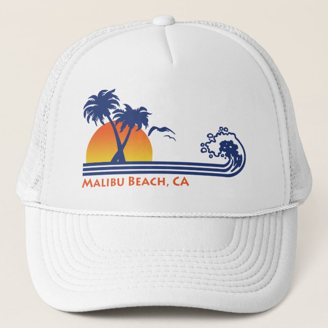 Gorra De Camionero Playa de Malibu (Anverso)