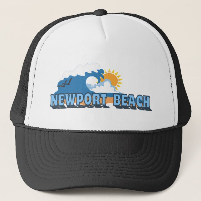 Gorra De Camionero Playa de Newport (Anverso)