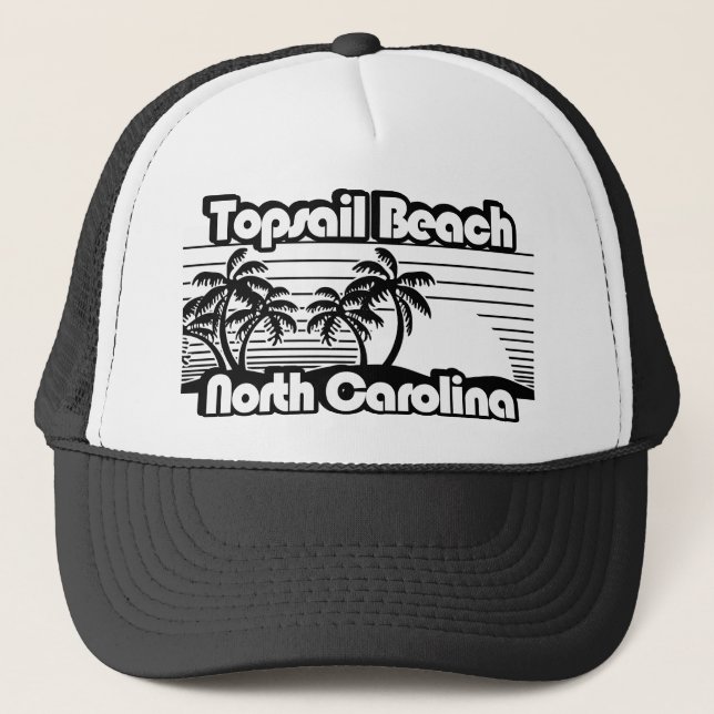 Gorra De Camionero Playa de Topsail Carolina del Norte (Anverso)