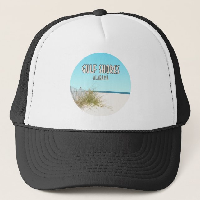 Gorra De Camionero Playa del Golfo de Alabama (Anverso)