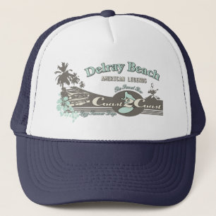 Gorra De Camionero Playa Delray Florida - Playa de verano 