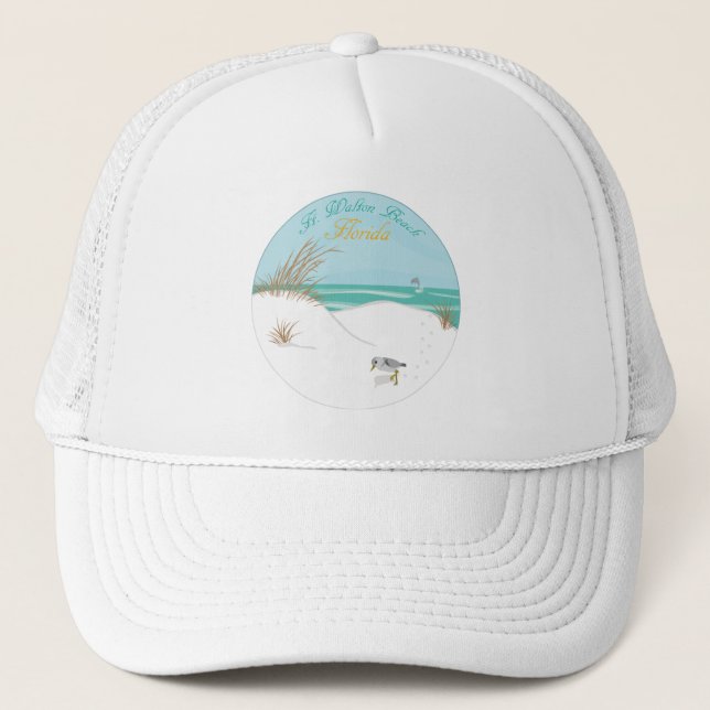 Gorra De Camionero Playa Ft. Walton (Florida) (Anverso)