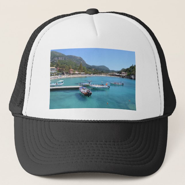 Gorra De Camionero Playa Paleokastritsa, Corfú (Anverso)