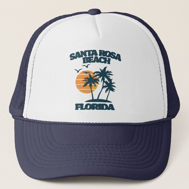 Gorra De Camionero Playa Santa Rosa Florida (Anverso)