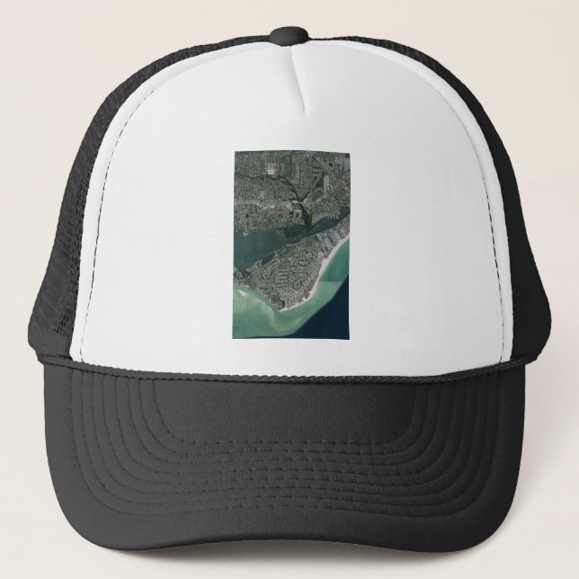 Gorra De Camionero Playa Siesta Key y Sarasota (Anverso)