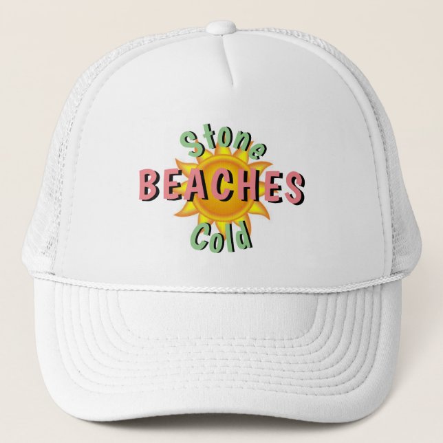 Gorra De Camionero PLAYAS FRÍAS DE PIEDRA DE Béisbol Femenino (Anverso)
