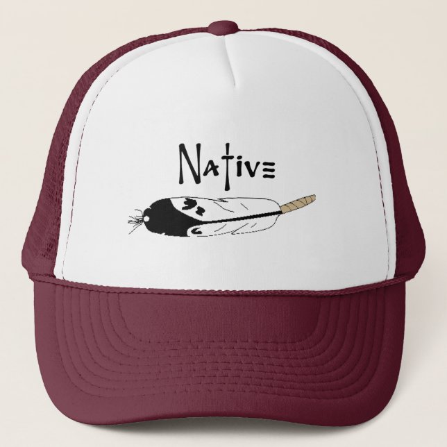 Gorra De Camionero Pluma nativa (Anverso)