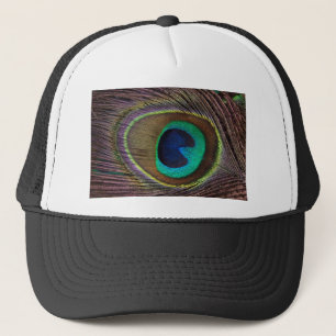 Gorra De Camionero plumas de pavo real