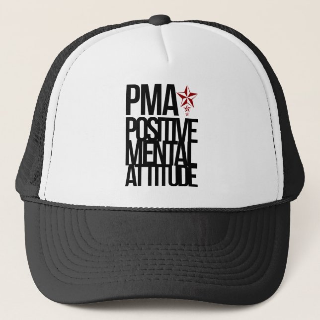 Gorra De Camionero PMA: Actitud mental positiva (Anverso)