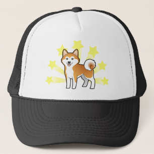 Gorra De Camionero Poca estrella Akita Inu/Shiba Inu