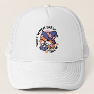 Gorra De Camionero Poción de Bruja Atigrada – Diseño de Gato de Hallo