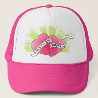 Gorra De Camionero Podemos sí - Obama 08 - estilo del tatuaje de la