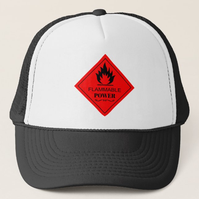 GORRA DE CAMIONERO PODER INFLAMABLE (Anverso)