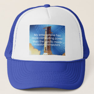 Gorra De Camionero Poder informático Apolo 11
