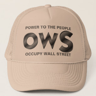 GORRA DE CAMIONERO PODER PARA EL PUEBLO OCUPY WALL STREET