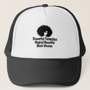 Gorra De Camionero Poderosa y tenaz mujer negra mágica