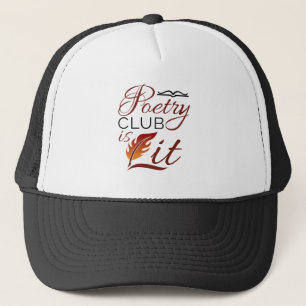 Gorra De Camionero Poesía Club es poeta poetisa ceniza