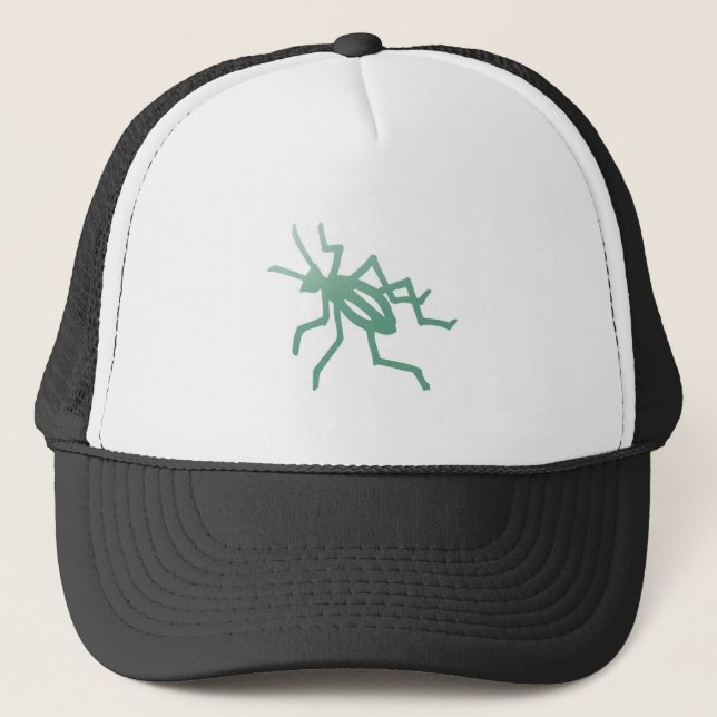 Gorra De Camionero Poetica Green Cricket (Anverso)