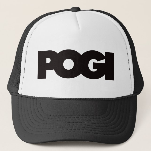 Gorra De Camionero Pogi - negro (Anverso)