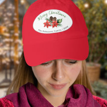 Poinsettia de Acuarela Personalizada Feliz Navidad