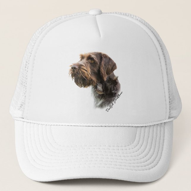 Gorra De Camionero Pointer de pelo duro alemán (Anverso)