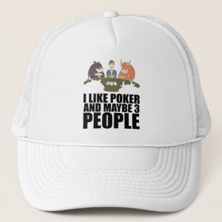 Gorra De Camionero Poker - Me Gusta El Poker Y Quizá 3 Personas