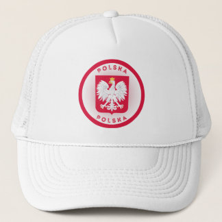 Gorra De Camionero Poland Coat of Arms Circle Shape 