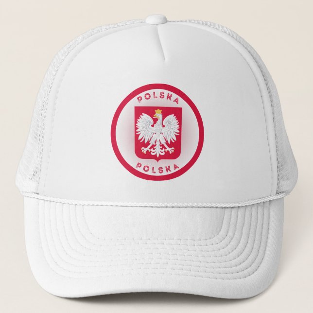 Gorra De Camionero Poland Coat of Arms Circle Shape  (Anverso)