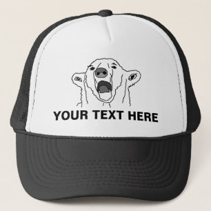 Gorra De Camionero Polar Bear And Your Text