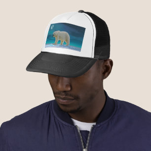 Gorra De Camionero Polar Bear in Moonlight Trucker Hat