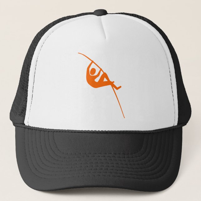 Gorra De Camionero Pole Vaulting - Naranja (Anverso)