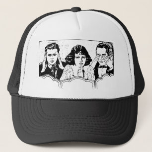 Gorra De Camionero Poliamoria Retro - Trouple - Spooning - Triple