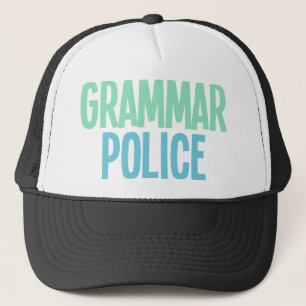 Gorra De Camionero Policía de la gramática